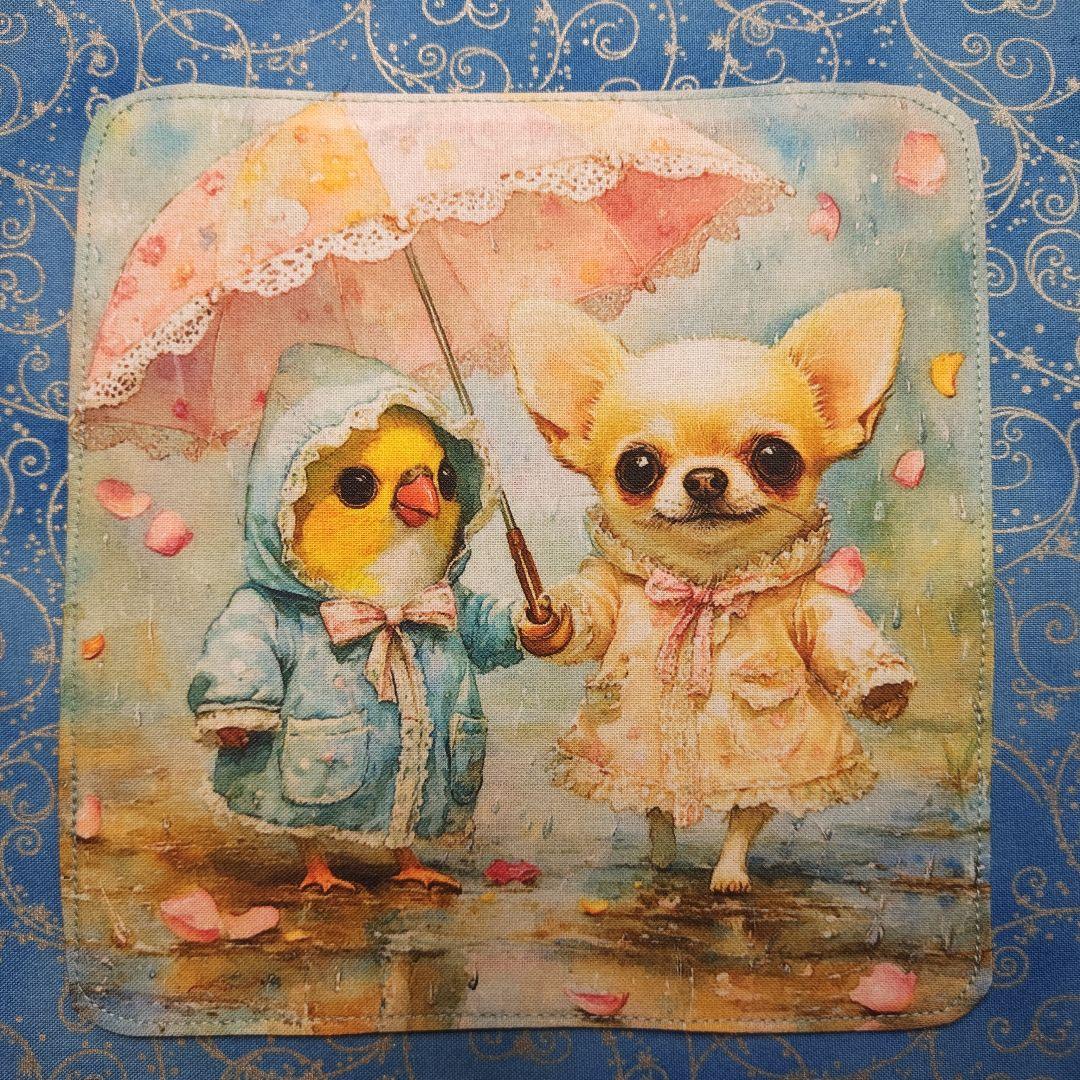 Tamago ハンカチ　チワワちゃん柄　18枚