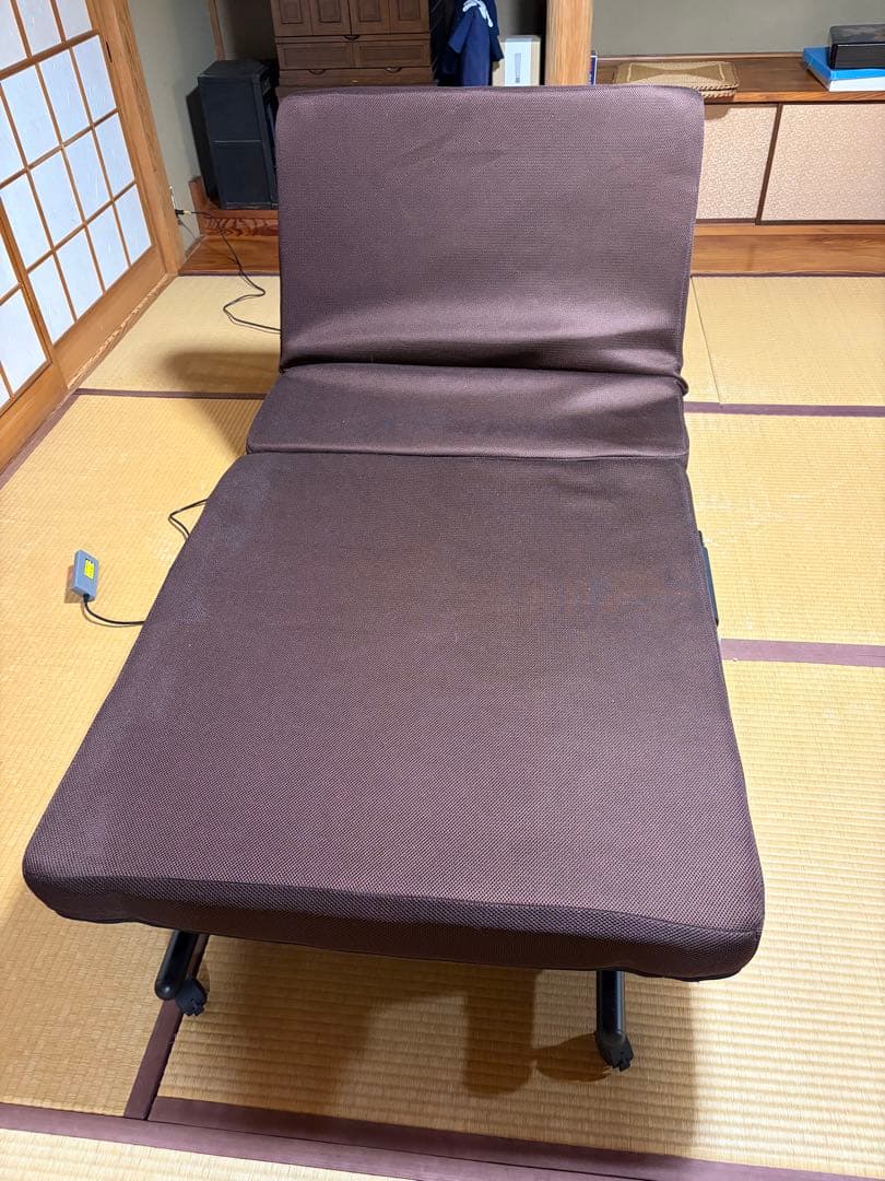 【O-2268】電動リクライニングベッド 折りたたみ シングル