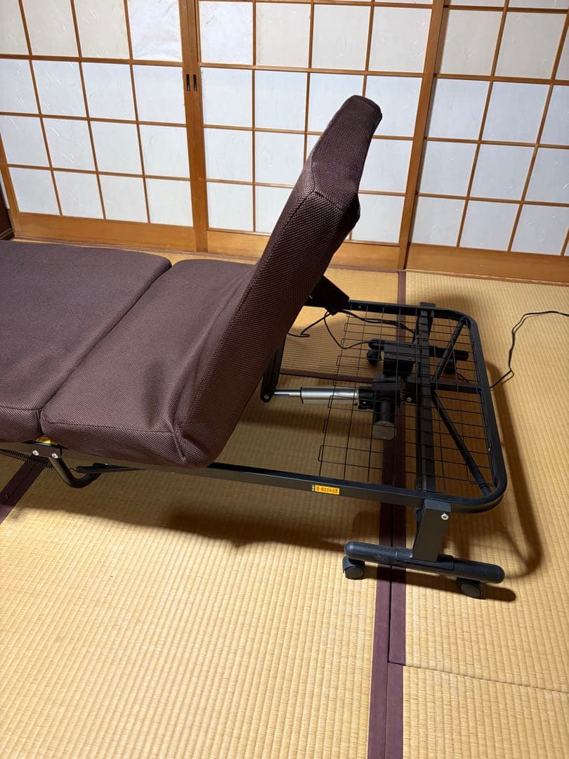 【O-2268】電動リクライニングベッド 折りたたみ シングル