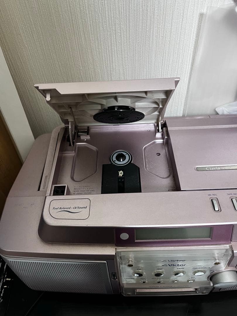 コンポ オーディオ機器 CD MDプレイヤー カセットデッキ Victor