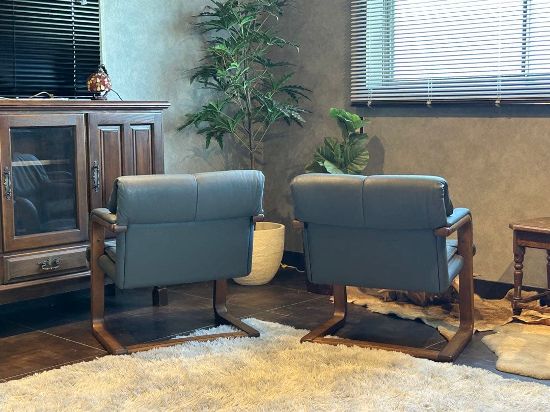 フジファニチア　FUJIFUNITURE アームソファ　ソファ　2脚セット