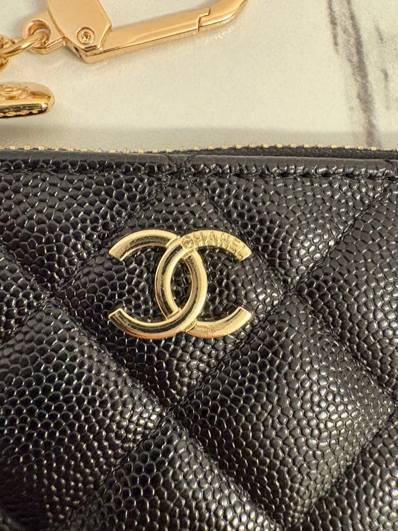 CHANEL ケース　カードケース　ブラック