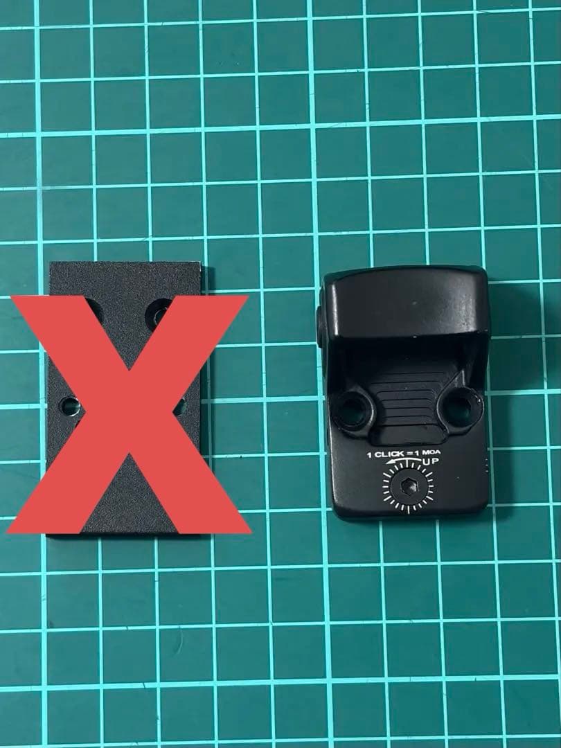 トリコンタイプサイト(光学機器)+マウントベース　レプリカ