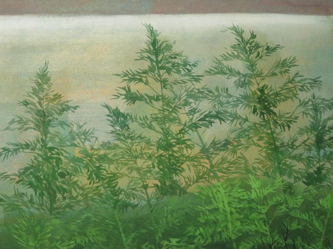 上原卓　「湖の春」　日本画 P12号　創画会　京都市立芸術大教授　文部省買上