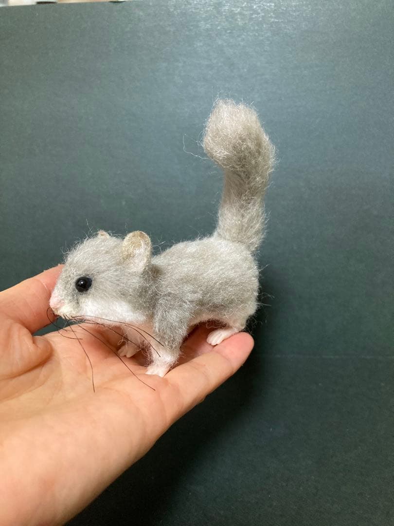 アフリカヤマネ 羊毛オブジェ