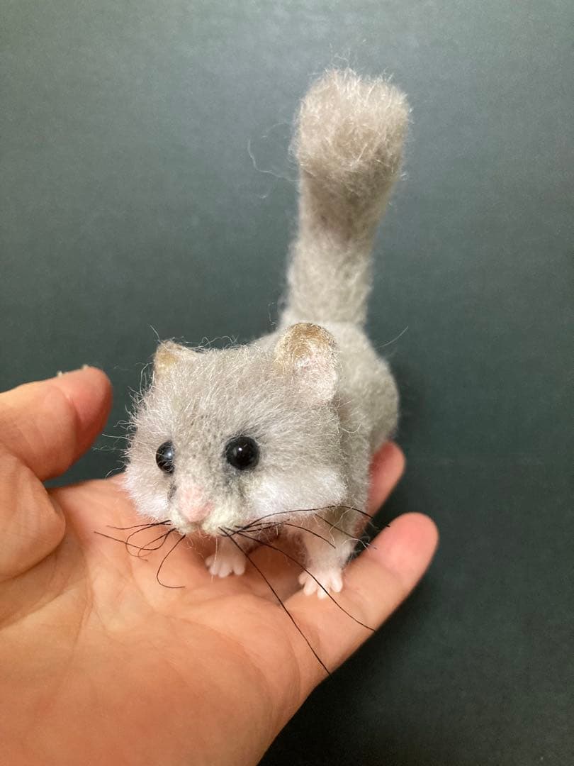 アフリカヤマネ 羊毛オブジェ