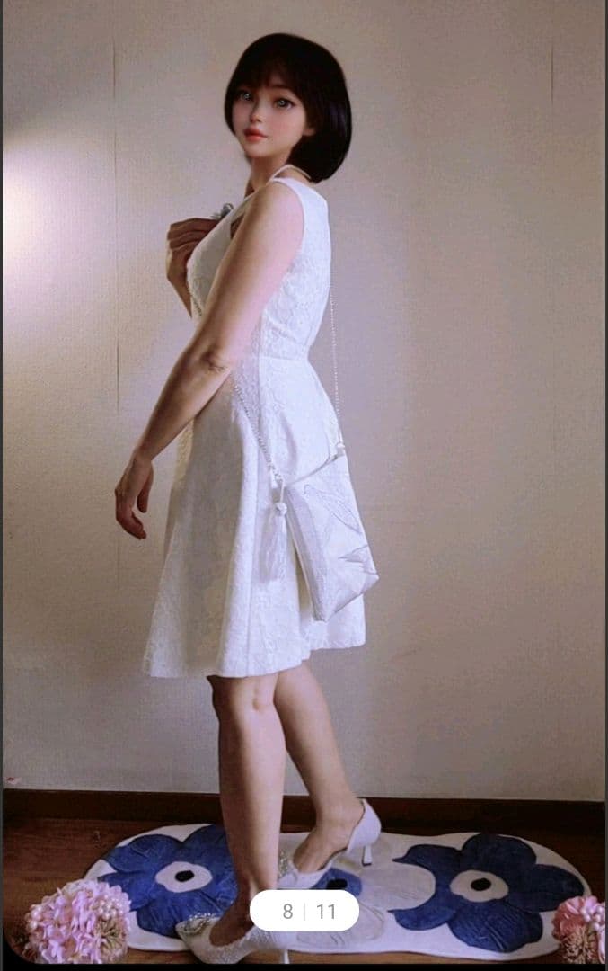 和風花模様、シルク着物帯の2waysスマホショルダーバッグ、 ハンドバッグ