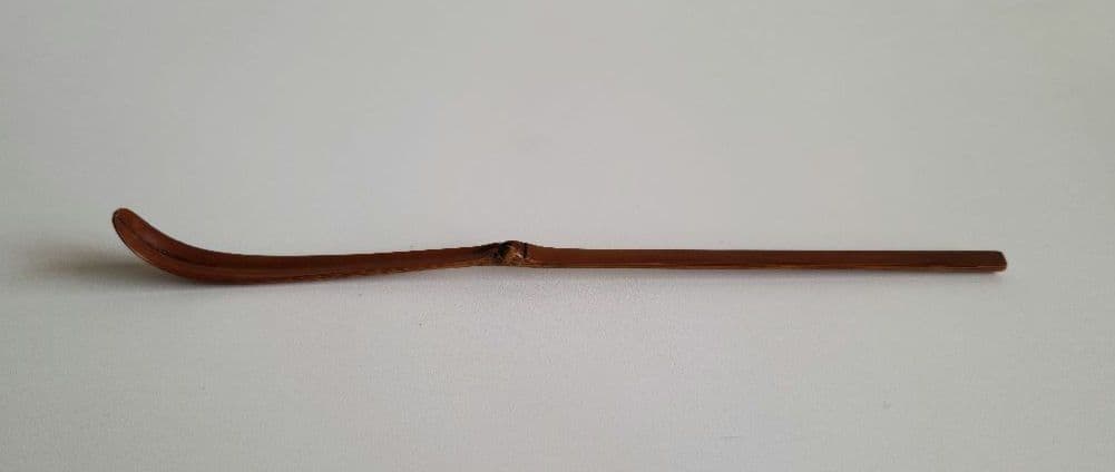 茶杓・銘「木からし」花押・宗薩、共筒