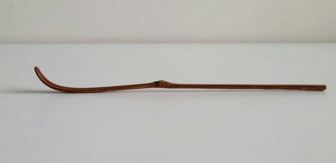 茶杓・銘「木からし」花押・宗薩、共筒