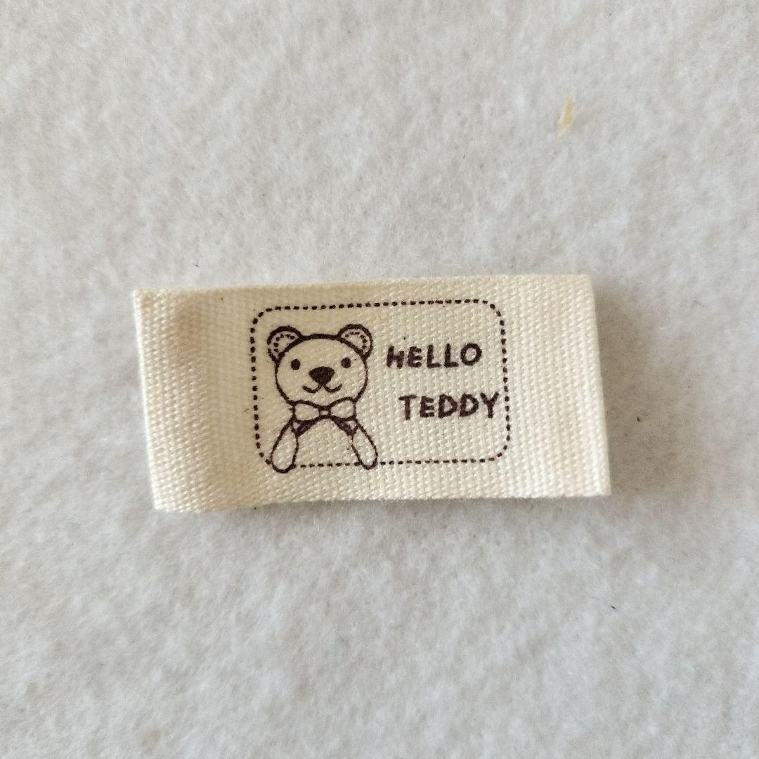 クリップ付き‼️20枚セット✨ハンドメイド ネームタグ 布製 コットン