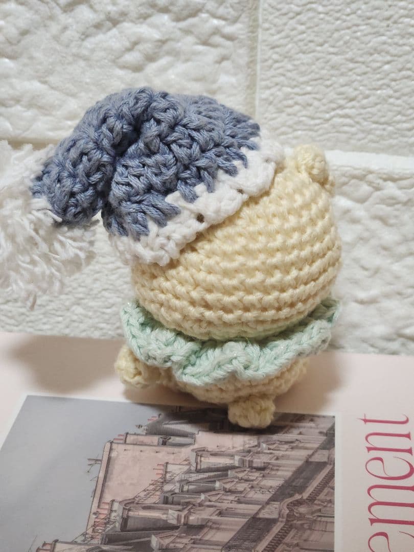 売約済み　おねんねくまさん★あみぐるみ//ハンドメイド/キーホルダー