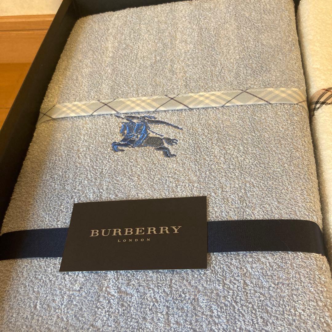 BURBERRY タオルシーツセット 140×240cm 2枚組