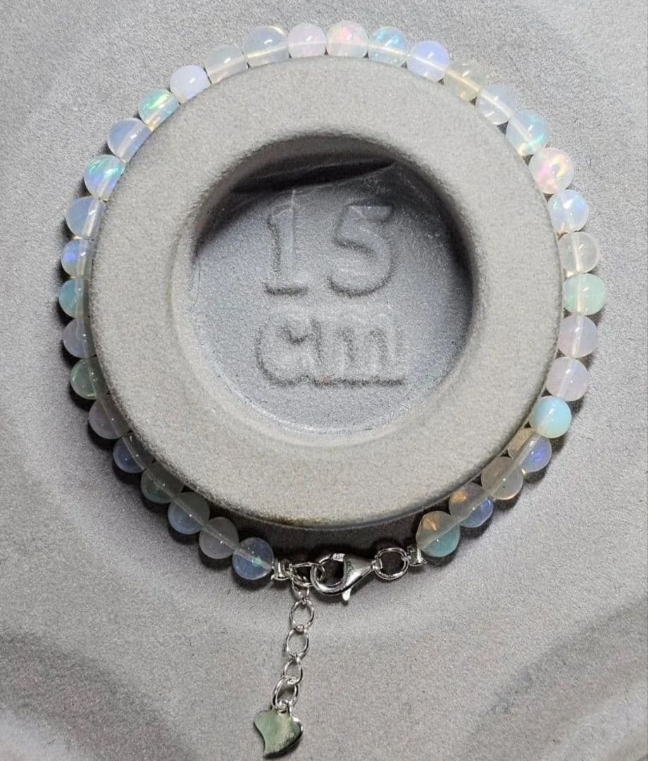 プレシャスオパール　S925チェーンブレスレット