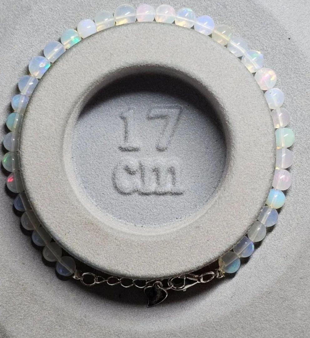 プレシャスオパール　S925チェーンブレスレット