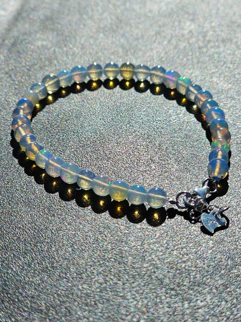 プレシャスオパール　S925チェーンブレスレット