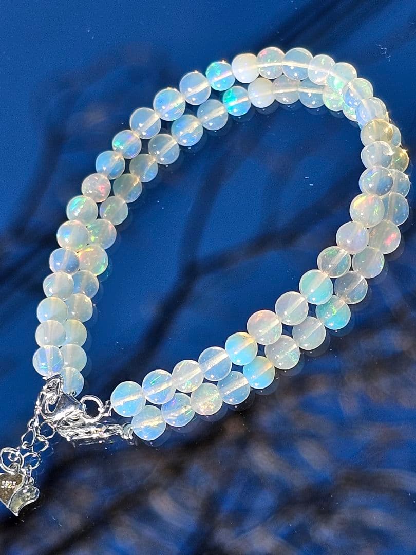 プレシャスオパール　S925チェーンブレスレット