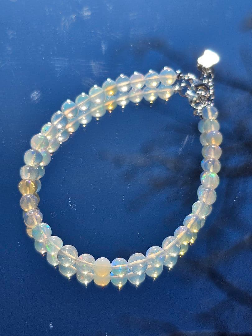 プレシャスオパール　S925チェーンブレスレット