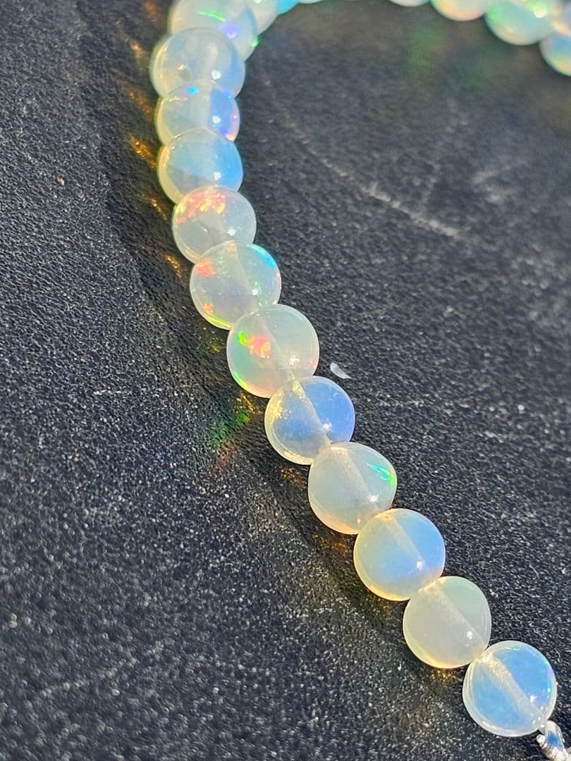 プレシャスオパール　S925チェーンブレスレット