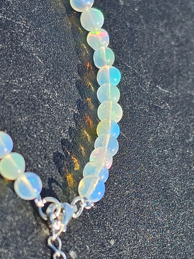 プレシャスオパール　S925チェーンブレスレット