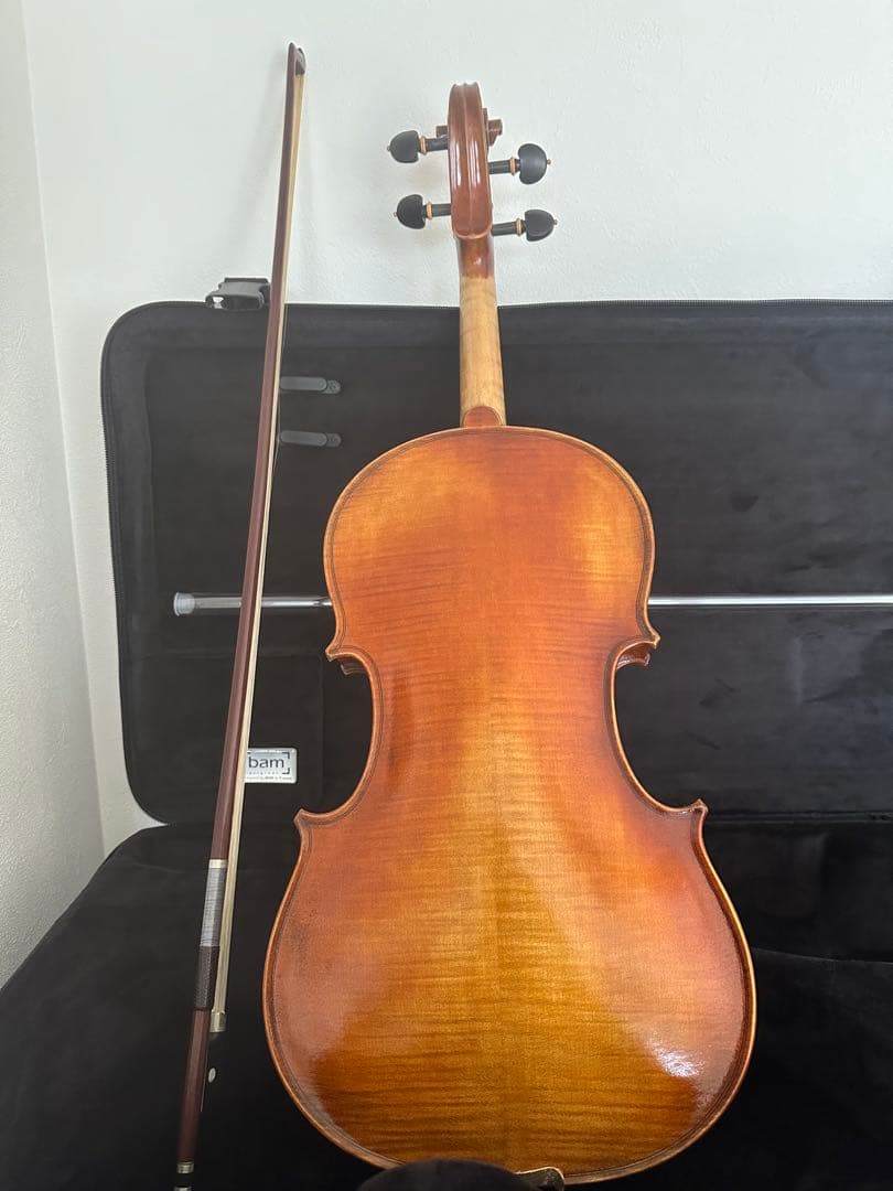 イタリア製15.5 インチヴィオラ、オールド弓、BAMダブルケース
