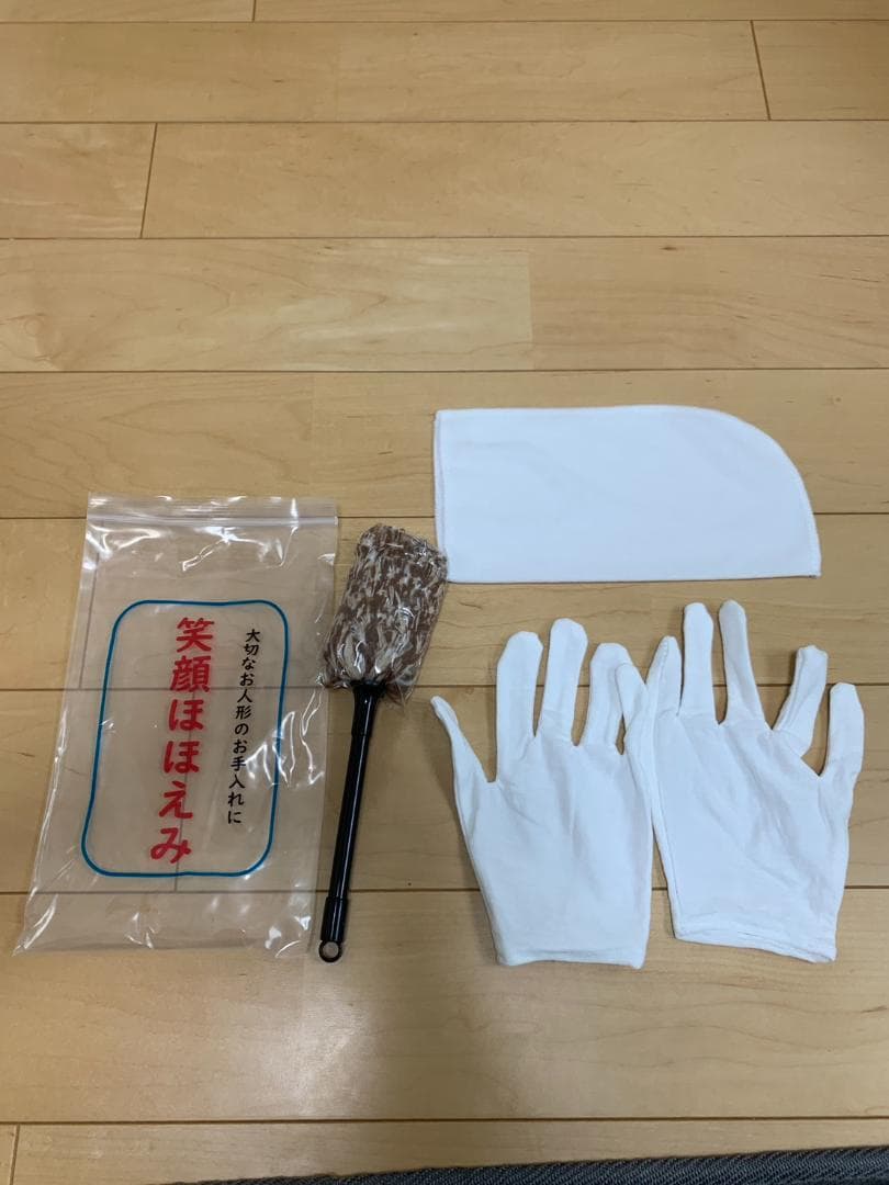 【新品・未使用】福仙　雛人形 白桃香 親王　収納飾り 高杯　白手袋　掃除セット付