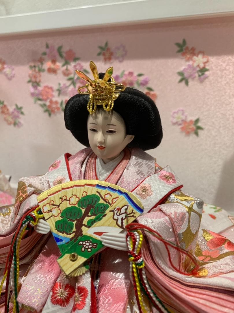 【新品・未使用】福仙　雛人形 白桃香 親王　収納飾り 高杯　白手袋　掃除セット付