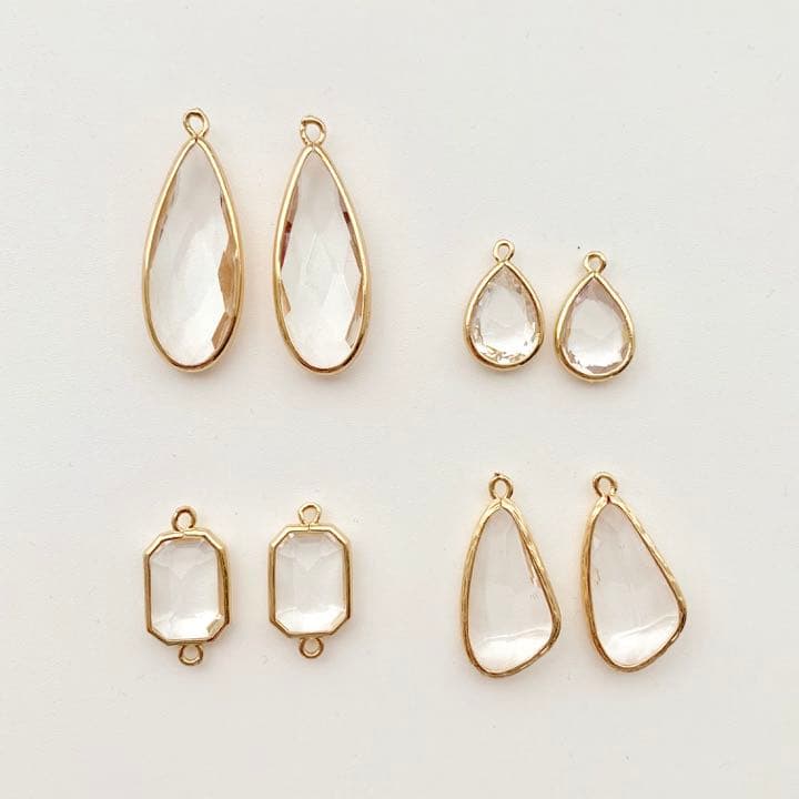 【個数選べます】クリスタルチャームC