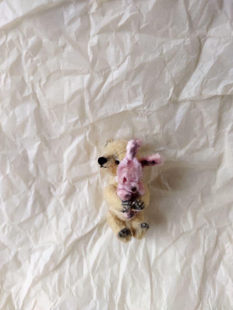 【サイズご注意下さい】ミニチュア　アーティストベア　小町さえり　作家ぬいぐるみ