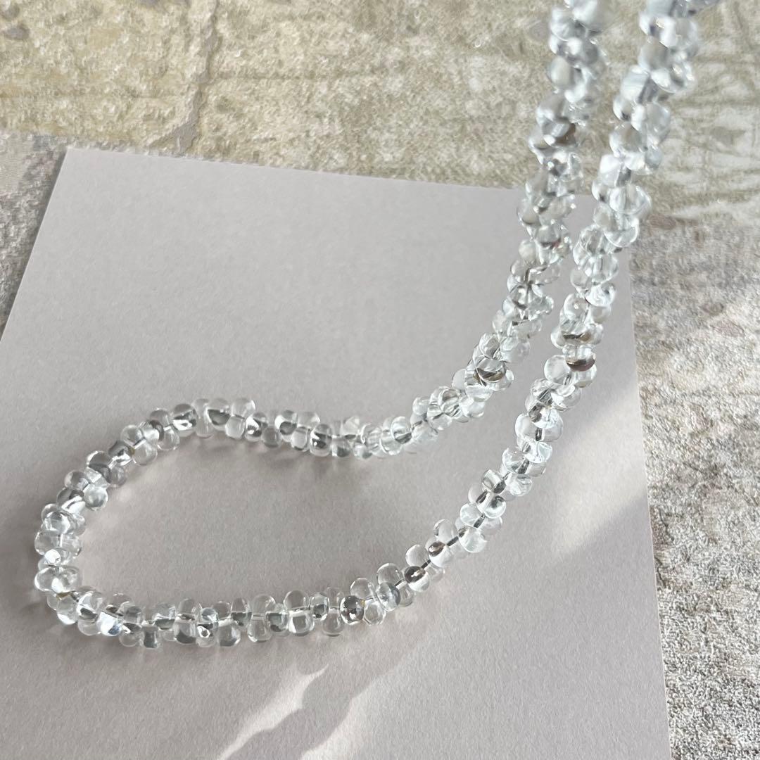 n02 ファルファーレ ネックレス クリア チェコビーズ