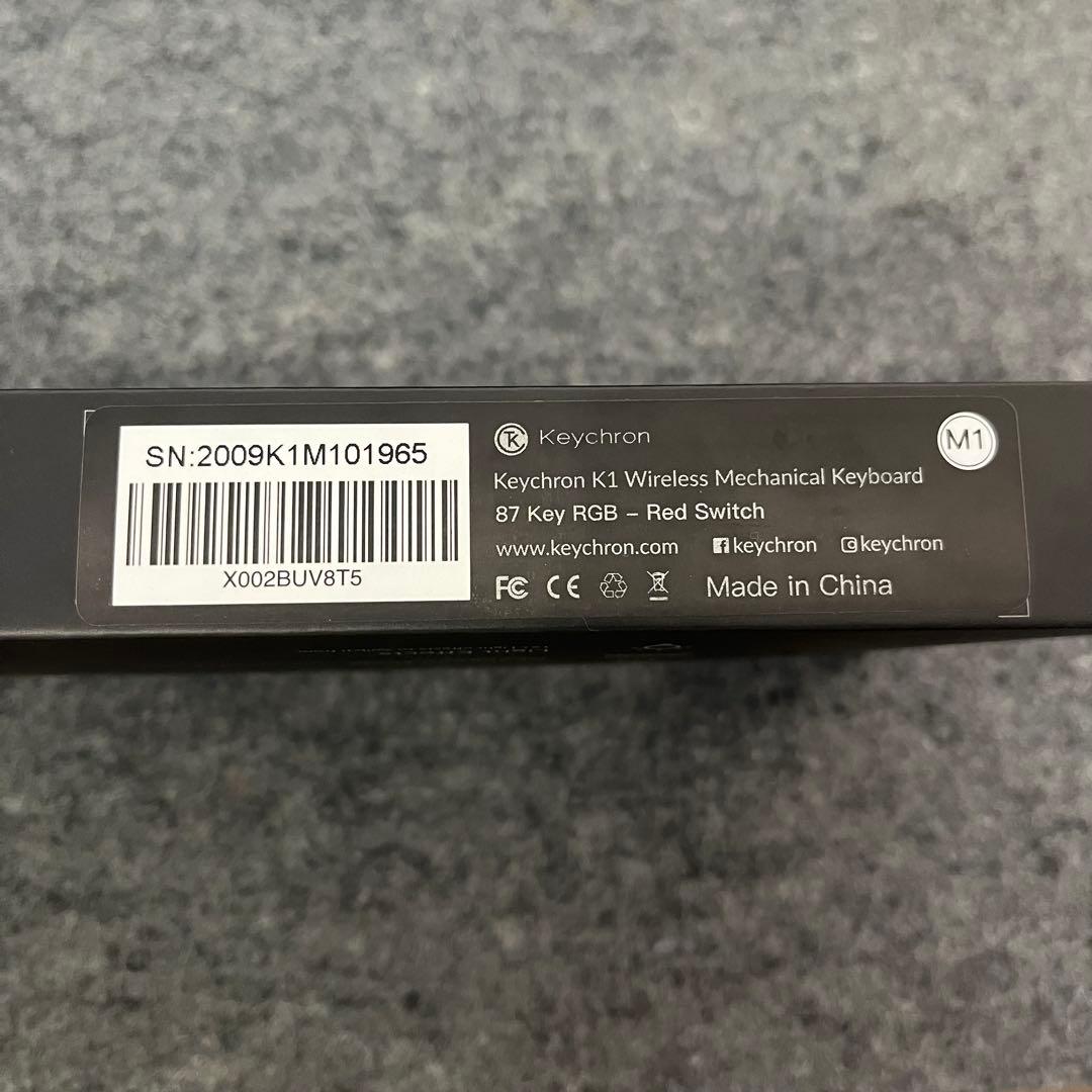 Keychron K1 US配列 赤軸 キーボード Bluetooth