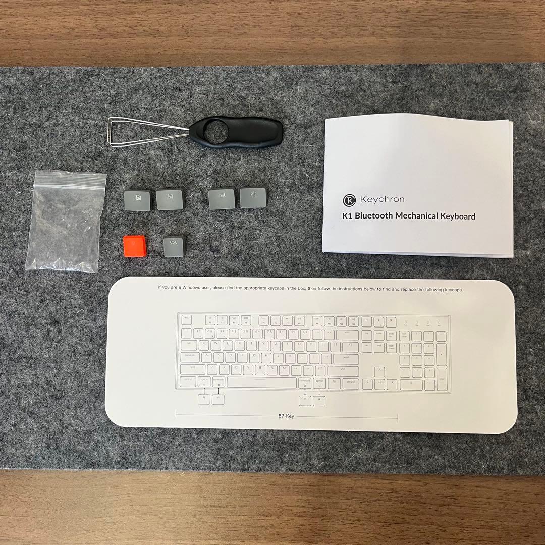 Keychron K1 US配列 赤軸 キーボード Bluetooth