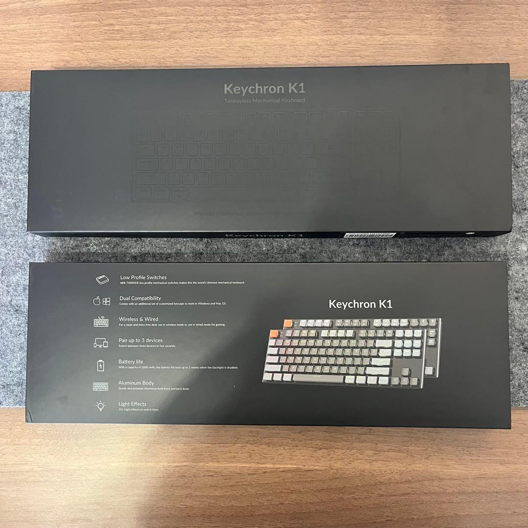 Keychron K1 US配列 赤軸 キーボード Bluetooth