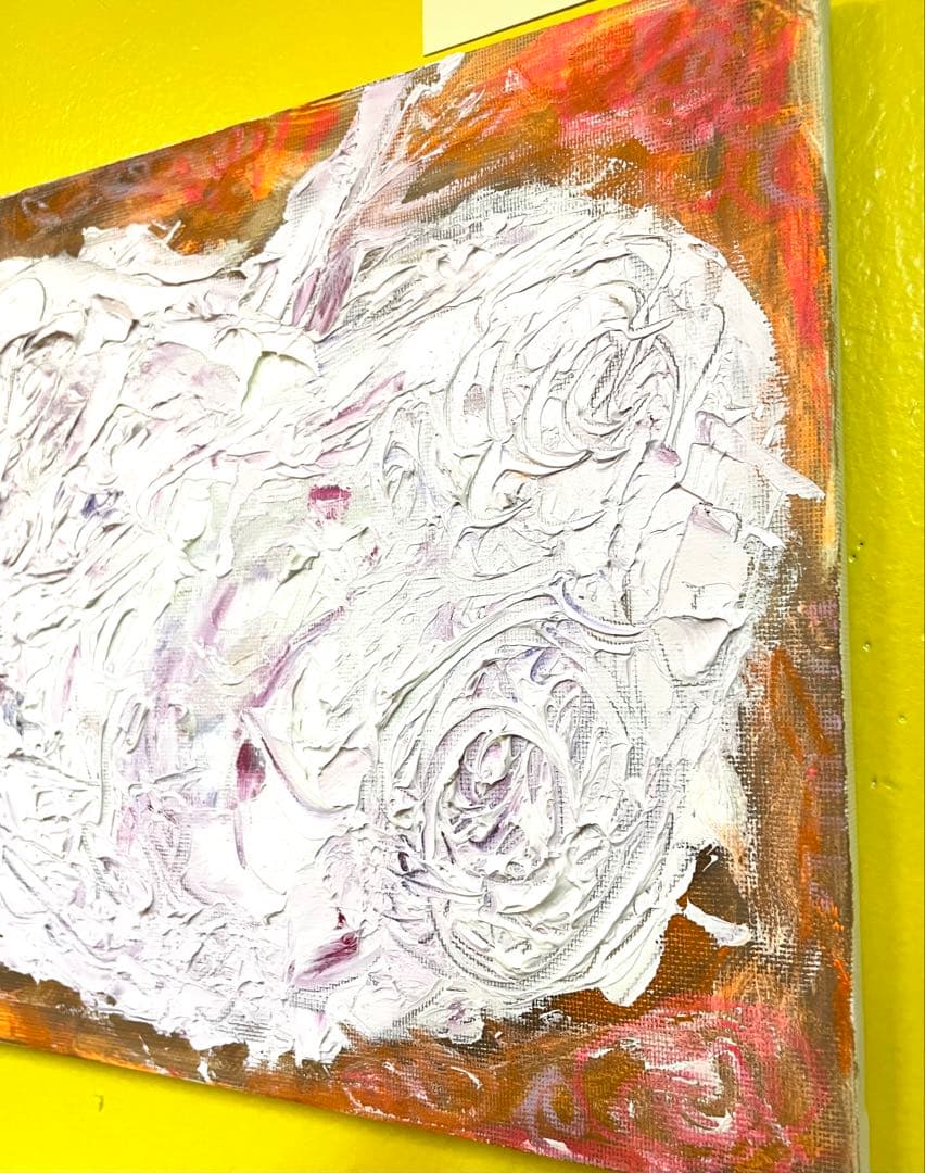 抽象画 りんご　Bー1