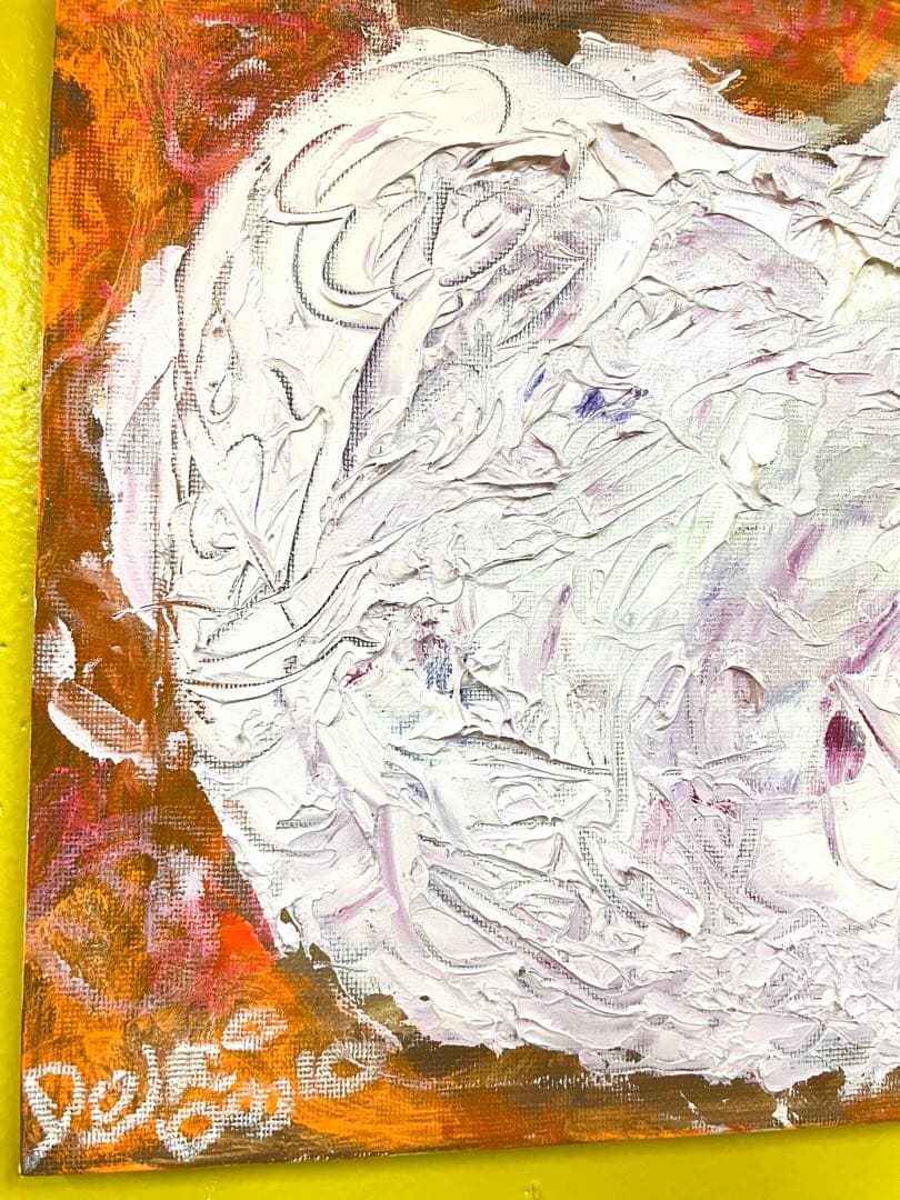 抽象画 りんご　Bー1