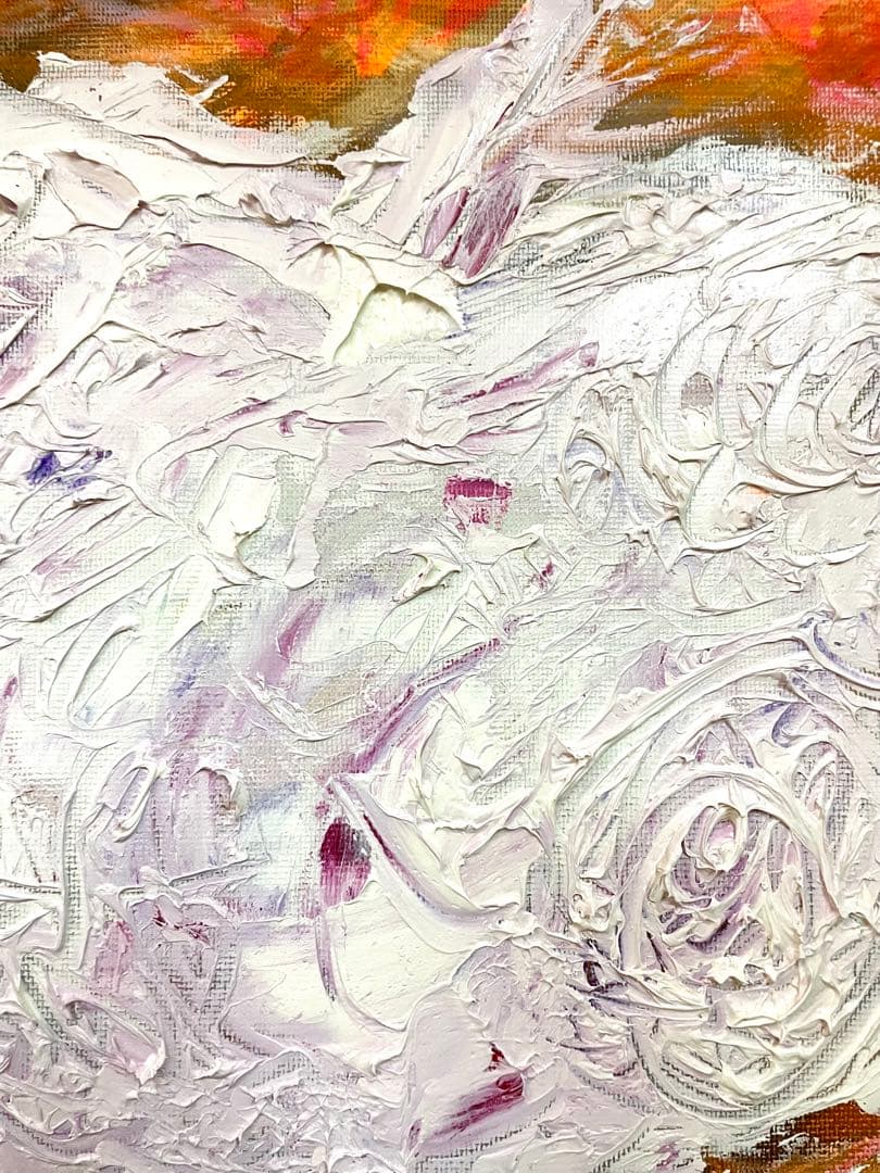 抽象画 りんご　Bー1