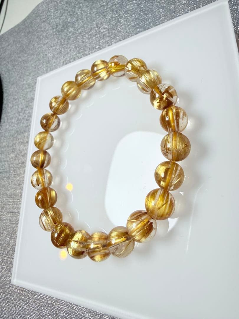 タイチンルチルクォーツブレスレット【ハイクオリティ】