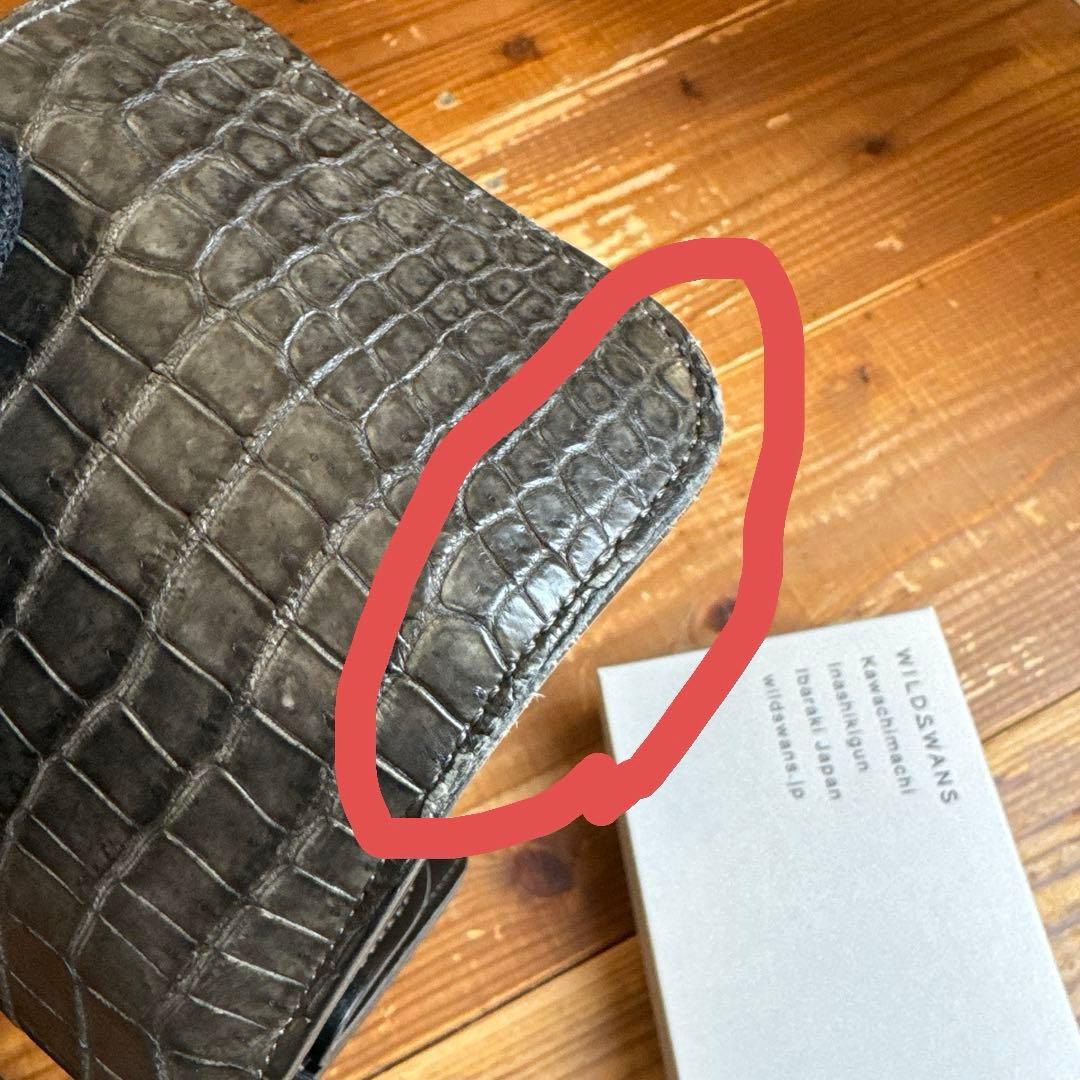 WILDSWANS ENO イーノ 墨染 ポロサス クロコ 財布