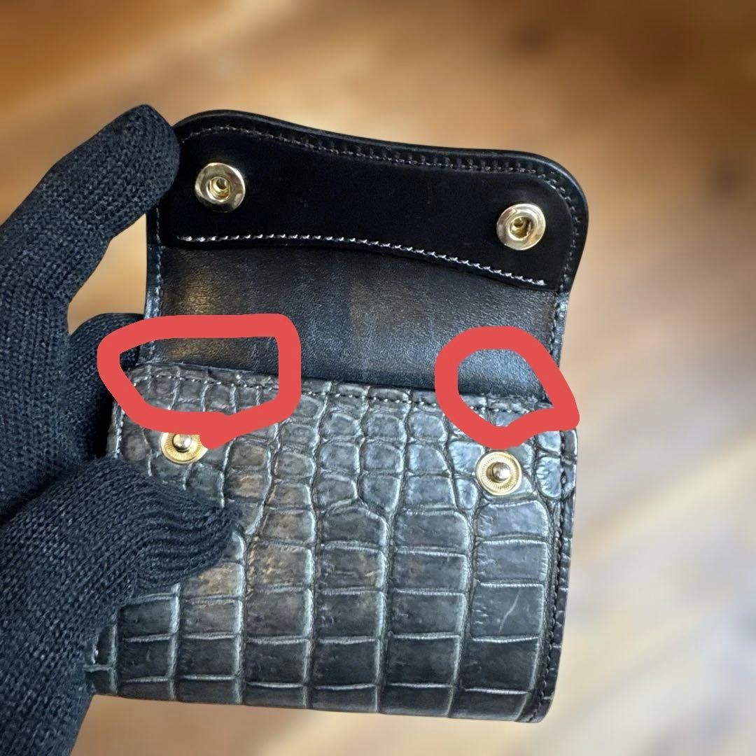 WILDSWANS ENO イーノ 墨染 ポロサス クロコ 財布