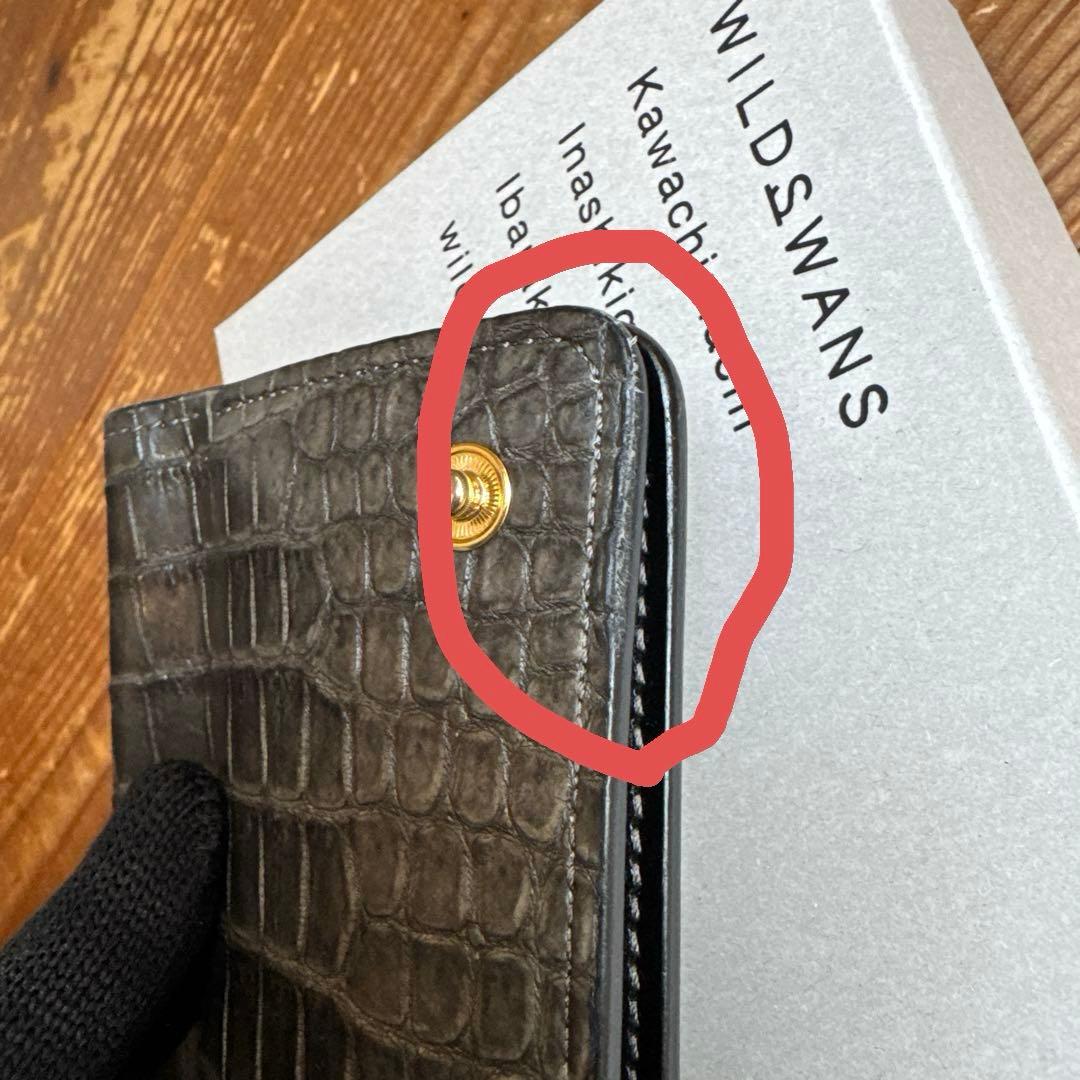 WILDSWANS ENO イーノ 墨染 ポロサス クロコ 財布