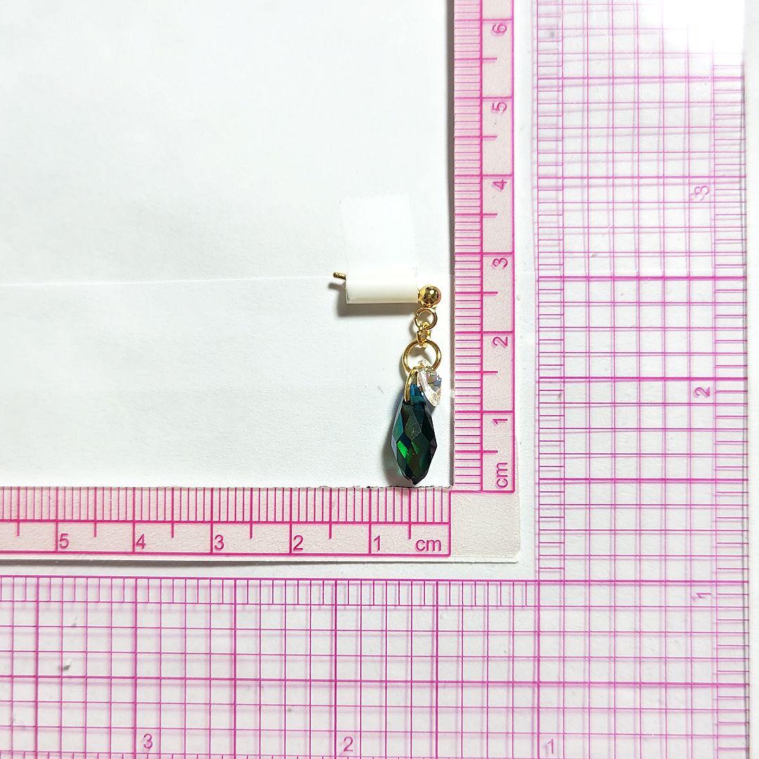 【1170】雫形ガラスビーズのピアス／イヤリング