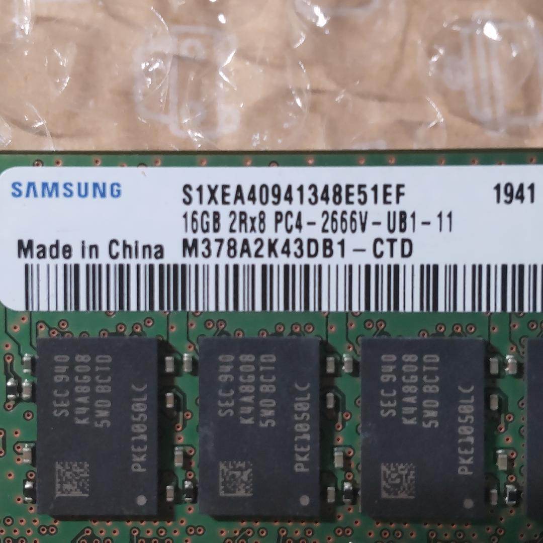 サムスン デスクトップ用 DDR4メモリ 16GB×2枚=計32GB