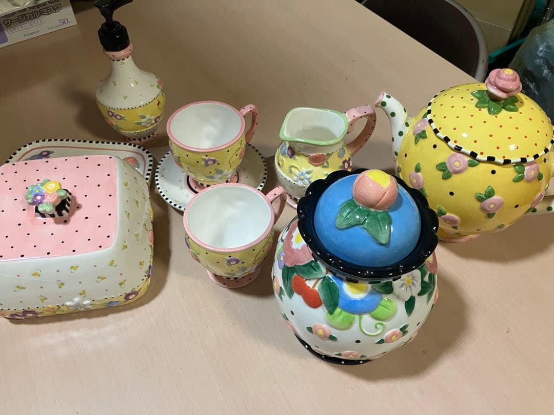 花柄ティーセット