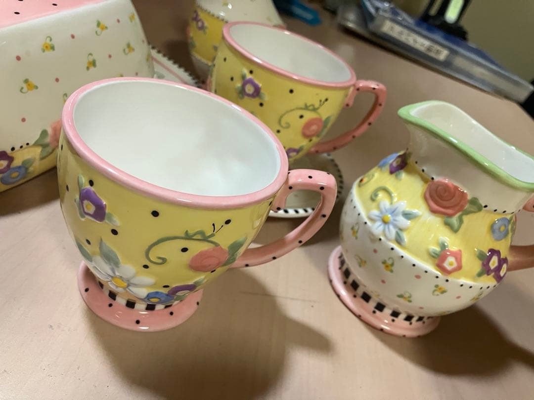 花柄ティーセット