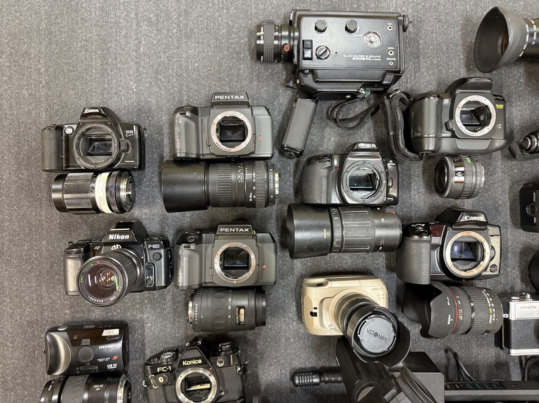大量 カメラ 動作未確認 一眼レフ コンパクト フィルム レンズ 蔵出し