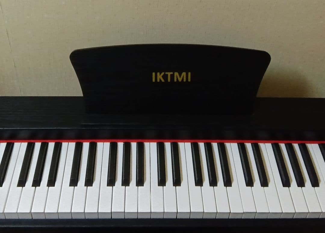 IKTMI デジタルピアノ 88鍵 LEDディスプレイ 金属脚・高級ペダル付き