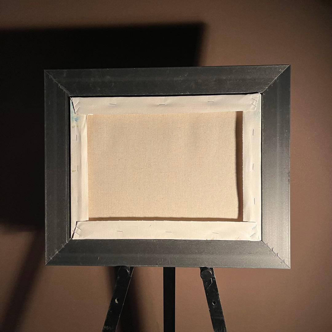 ★秀作★ 手書き油絵 ゴッホ ラ・クローの収穫 額付 肉筆絵画 油彩画