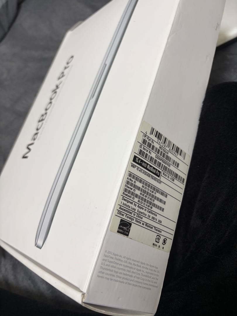 ま*ろ様 アップルMacBook Pro 15インチ 2012Mid 1.25T