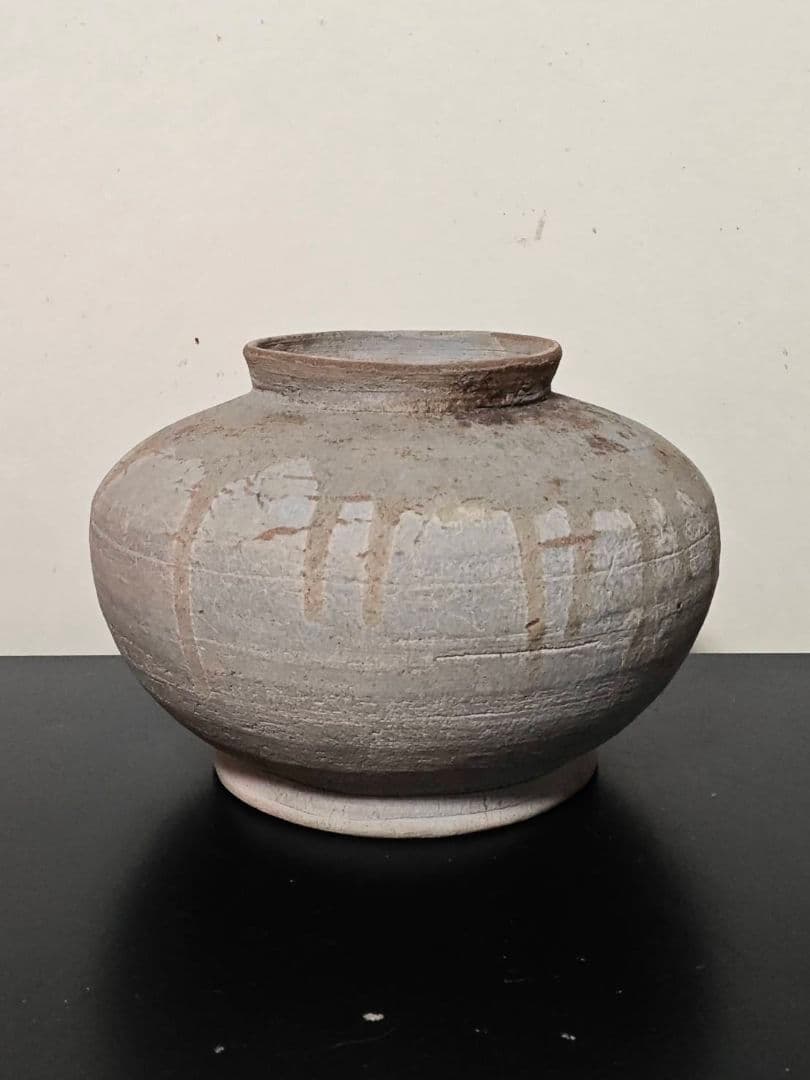 猿投薬壺　須恵器　白瓷　初源灰釉陶器　奈良時代　飛鳥　白鳳　古代　日本の美　稀少