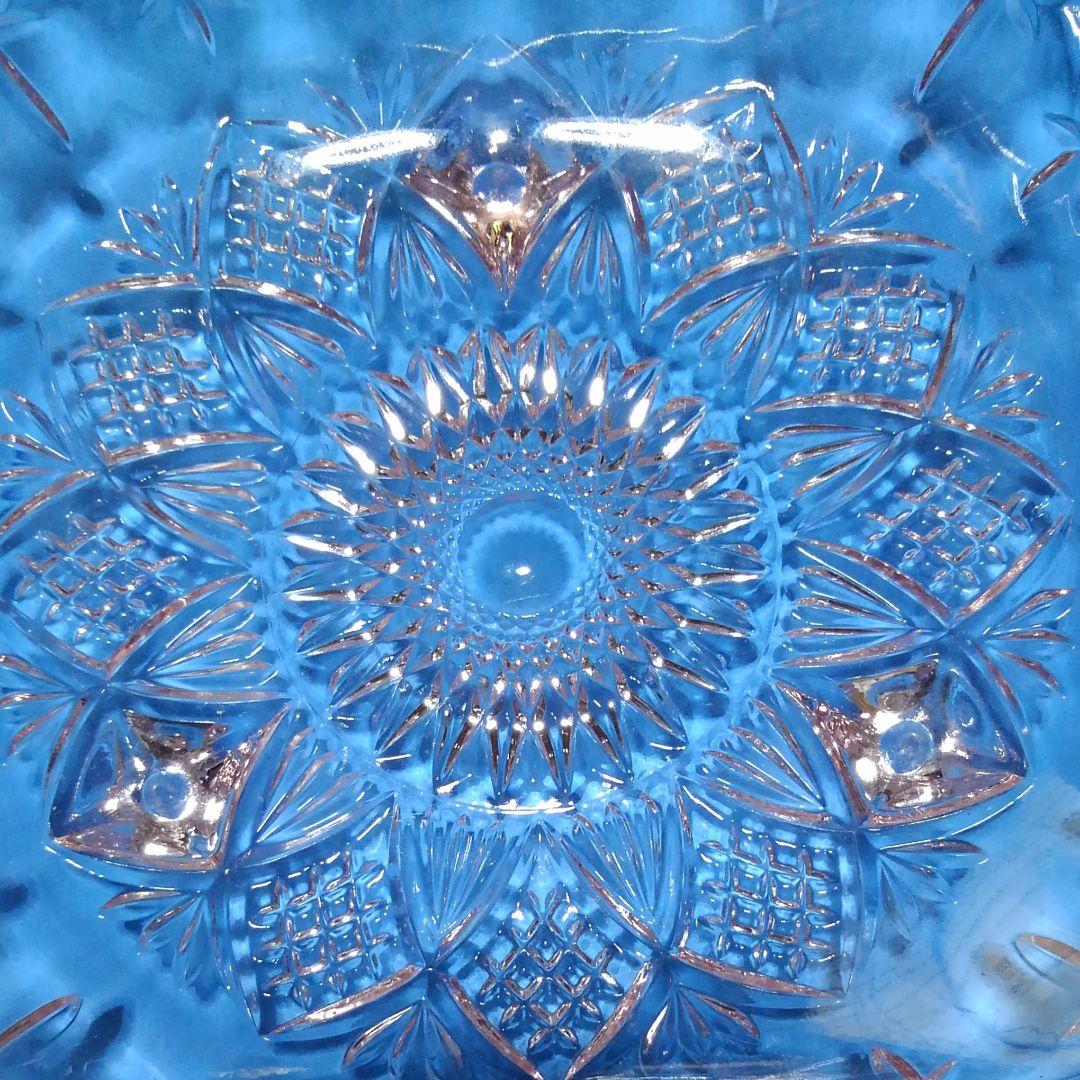 ♥️♥️豪華に輝く薄いピンク系のガラス大皿②