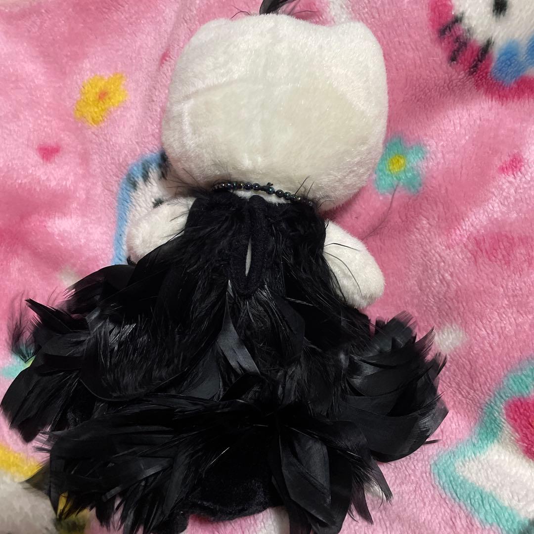 ハローキティ×美空ひばりコラボ 黒ドレス ぬいぐるみ激レア品☆2000年製